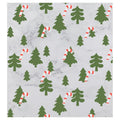 Curtains, Christmas tree and candy canes