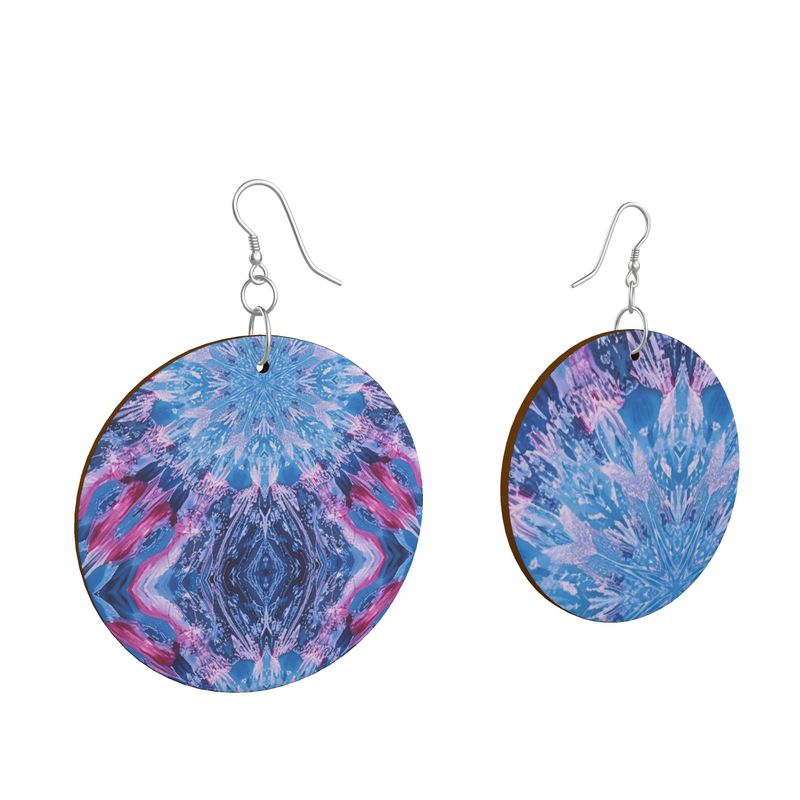 Wooden Earrings: Organic Shape