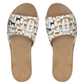 Womens Leather Sliders