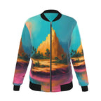 Women's Reversible Silk Bomber Jacket