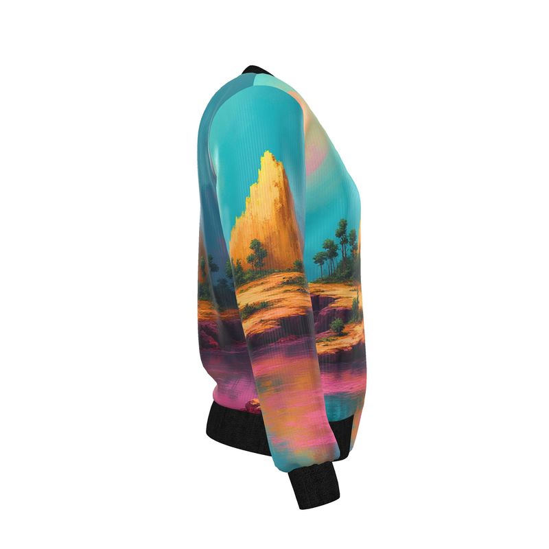 Women's Reversible Silk Bomber Jacket