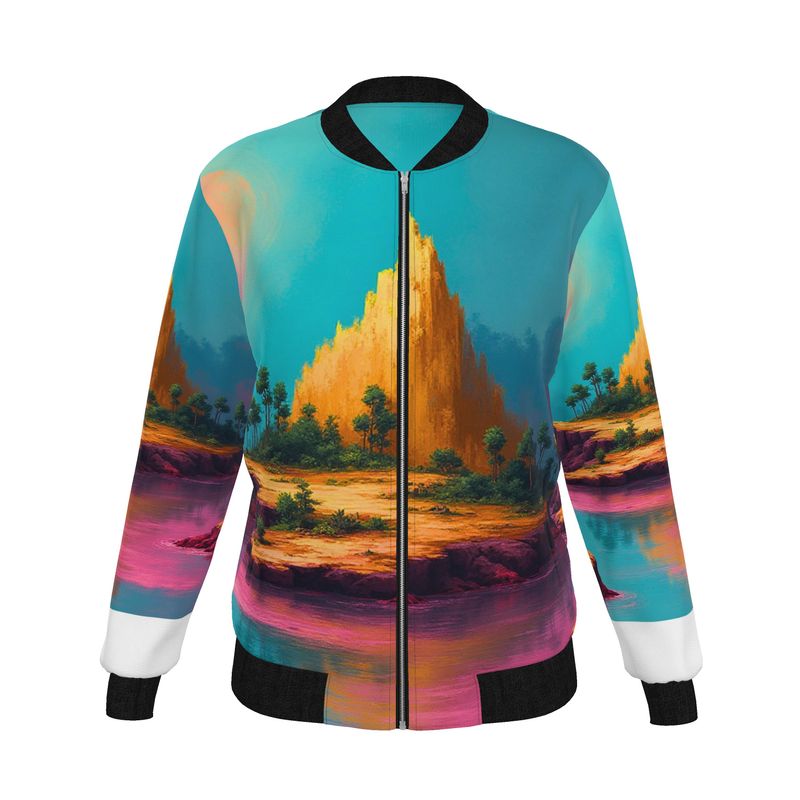 Women's Reversible Silk Bomber Jacket