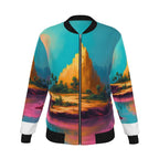 Women's Reversible Silk Bomber Jacket