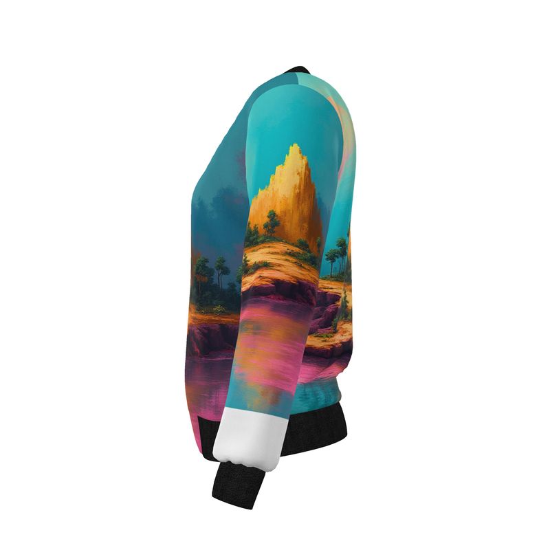 Women's Reversible Silk Bomber Jacket