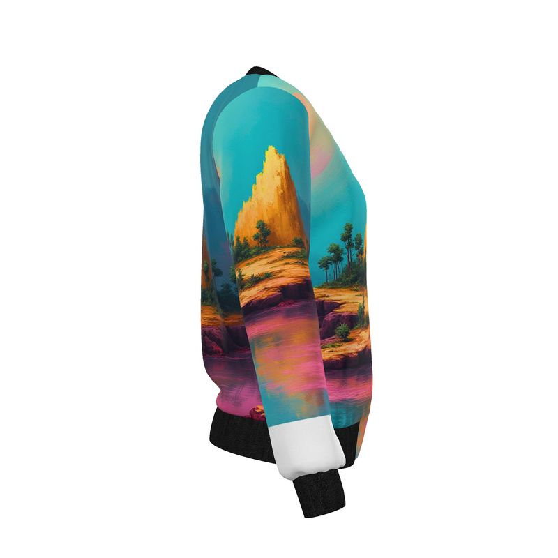 Women's Reversible Silk Bomber Jacket
