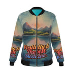 Women's Reversible Silk Bomber Jacket