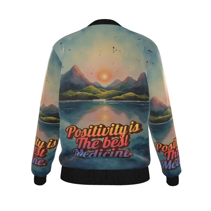 Women's Reversible Silk Bomber Jacket