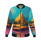 Women's Reversible Silk Bomber Jacket