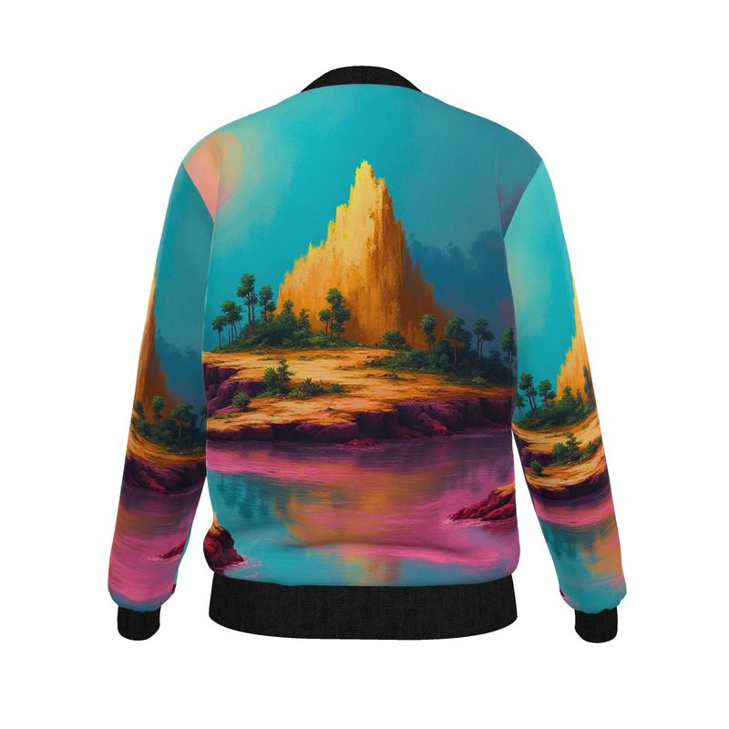 Women's Reversible Silk Bomber Jacket