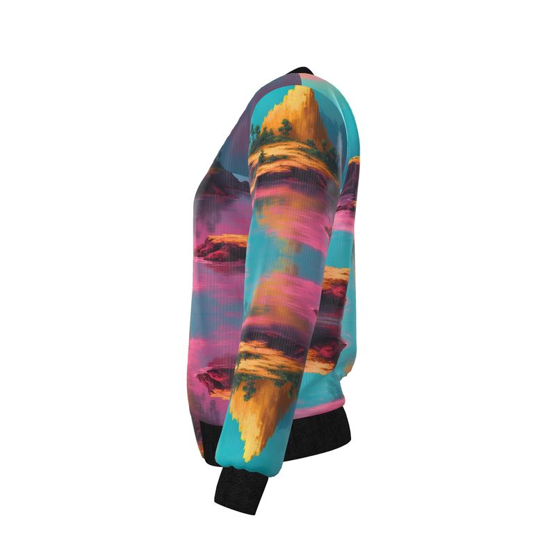 Women's Reversible Silk Bomber Jacket