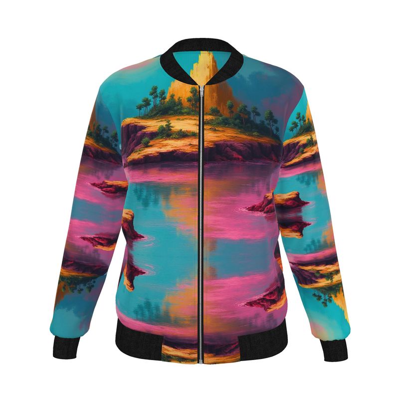 Women's Reversible Silk Bomber Jacket