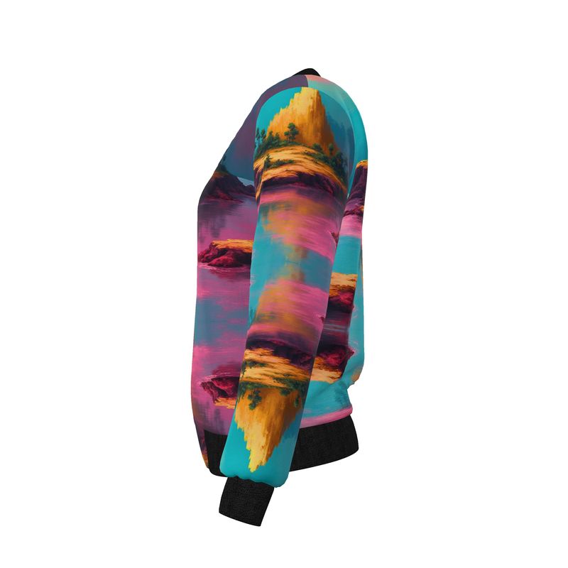 Women's Reversible Silk Bomber Jacket