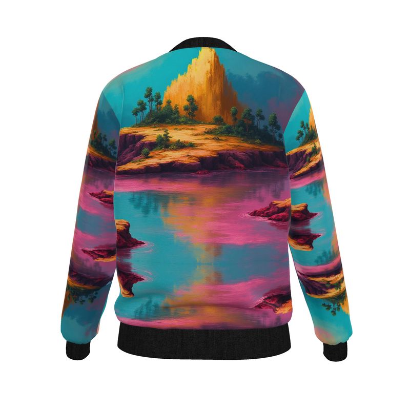 Women's Reversible Silk Bomber Jacket