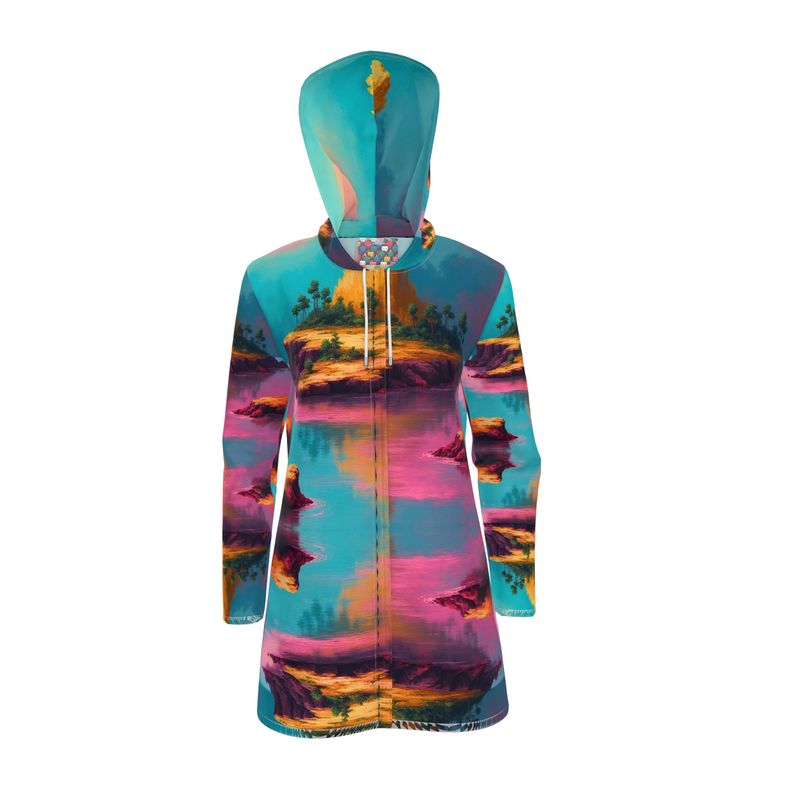 Womens Hooded island Rain Mac