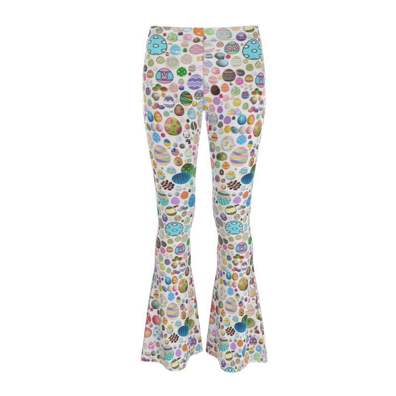 Easter High Waisted Flared Leggings